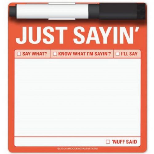 Small magnetic dry erase message board - just sayin for sale