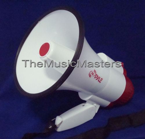 Compact portable megaphone bullhorn handheld pa loud speaker alarm siren music for sale