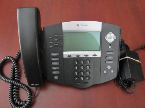 Polycom SoundPoint IP650 SIP Phone with Power Adapter