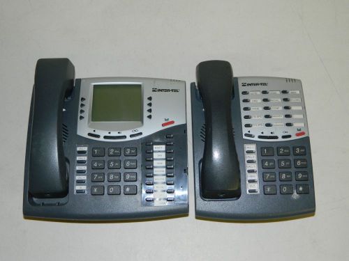 (Lot of 2x) Inter-Tel, 550.8500 8500, 550.8560 8560, Axxess Basic Phone Mitel