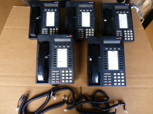 LOT OF 5 - Lucent Avaya  Merlin Legend MLX-16DP Telephones Black - TESTED