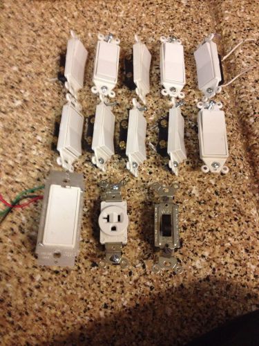 Electrical Switches Rocker Lot Of 10
