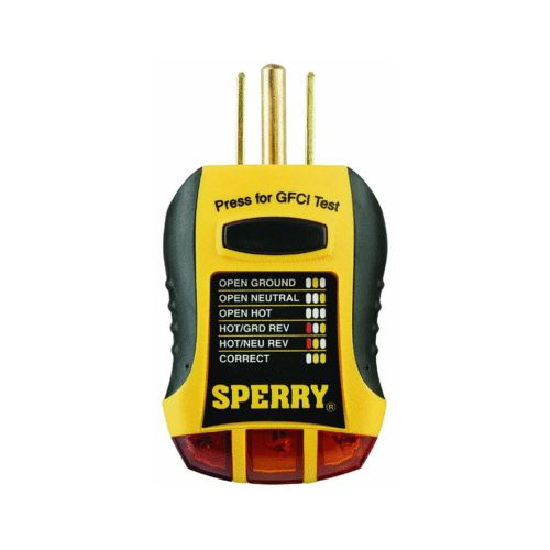 Sperry instruments gfi6302 gfci outlet tester brand new! for sale