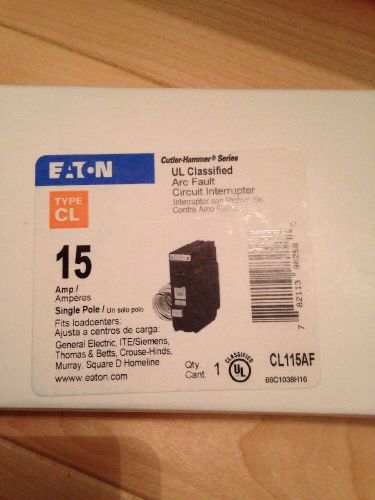 Eaton Cutler Hammer Type CL 15 Amp Arc Fault Current Interrupter