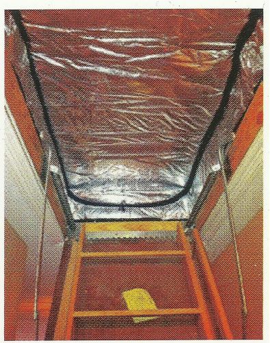 Draft-out attic stair cover arma foil seal access door, 22 x 54 x 9,tent 149&#034; p. for sale