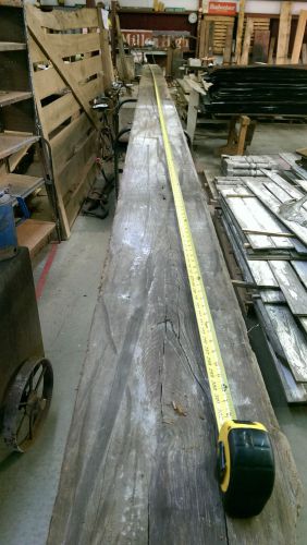 HUGE 100+ Year Old Antique Southern Heart Pine Beam 8&#034; X 12&#034; X 24&#039; Long