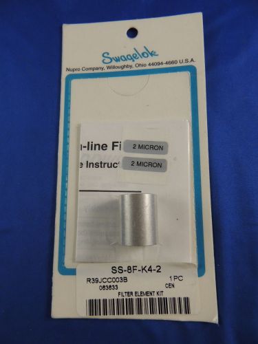 New swagelok ss-8f-k4-2 2 micron element kit filter for sale