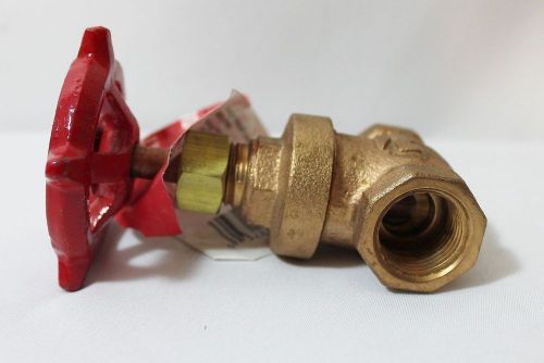 Mueller b &amp; k gate valve brass 1/2&#034; heavy duty threaded 100-203 air oil water for sale