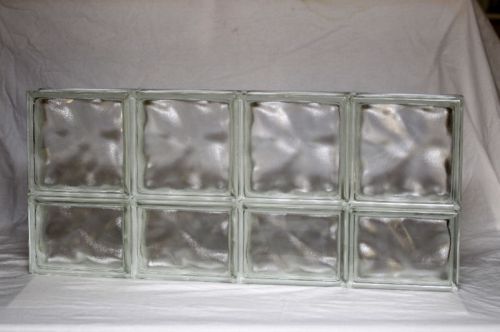 32 x 14 glass block window wavy mist pattern for sale