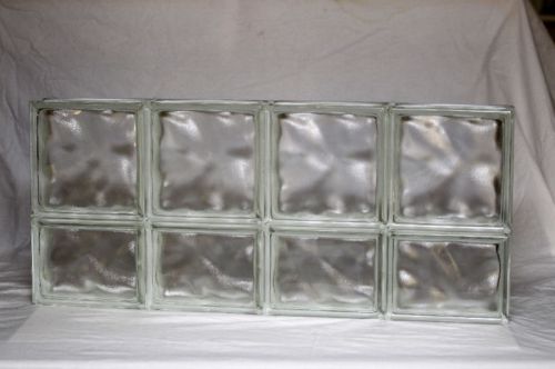 32 x 14 Glass Block Window Wavy Mist Pattern