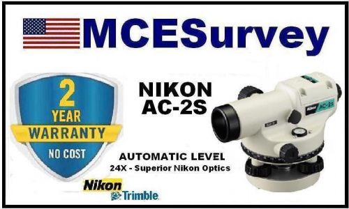 NEW NIKON AC-2s Automatic Level - 24x - Degrees