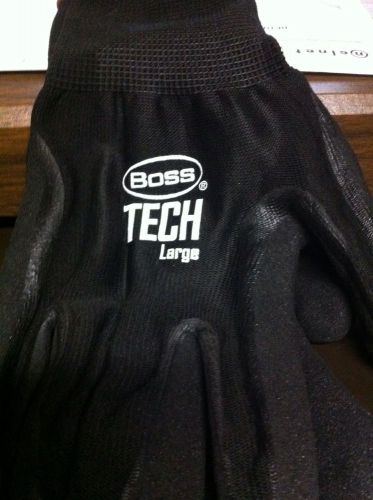BOSS TECH LARGE INDUSTRIAL GLOVES~12 PAIR~NEW