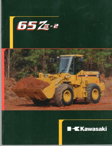 KAWASAKI TRACTOR PAY LOADER BROCHURE 65 Z IV-2 CATALOG