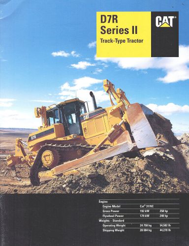2001 CATERPILLAR D7R SERIES ll  TRACK-TYPE TRACTOR 23 PAGE BROCHURE