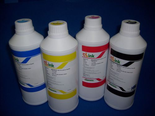 Eco solvent &#034;clink&#034; lot of 4 liters cymk  odorless for sale