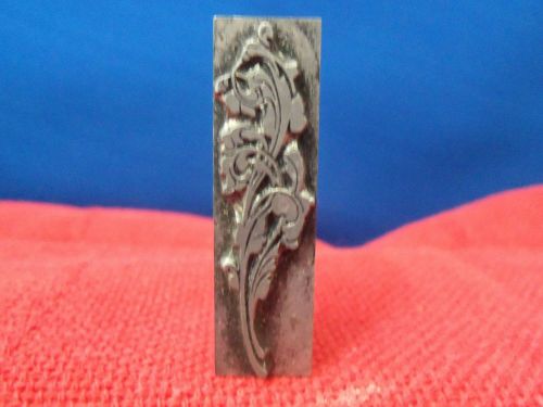 Antique printer&#039;s  cut/block     decoration  flower  1 5/8 x 1/2 foundry 120a for sale