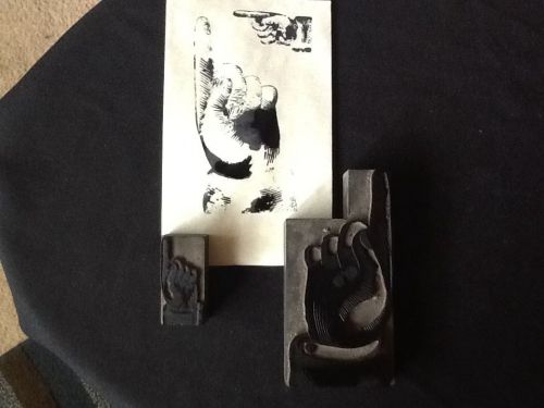 Vintage printing press stamps 2