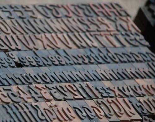Letterpress wood printing blocks 185pcs 0.94&#034; tall alphabet wooden type woodtype for sale