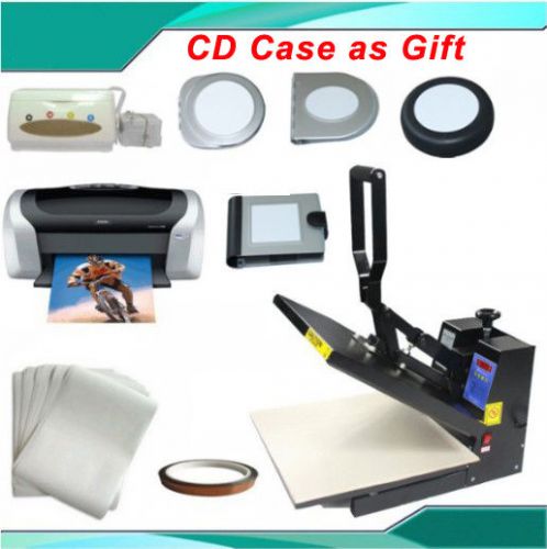 Heat press transfer epson printer ciss sublimation cd case holder transfer kit for sale