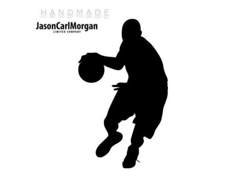 JCM® Iron On Applique Decal, Basketball Black