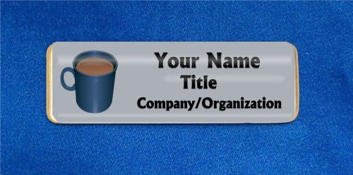 Coffee cup custom personalized name tag badge id shop cafe office drinker mug for sale