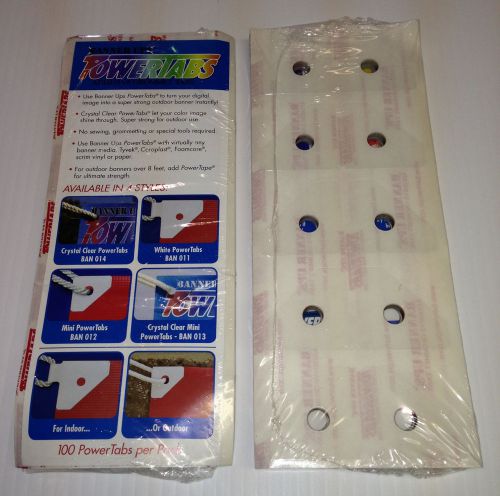 POWER TABS ADHESIVE CORNER TABS 3.25&#039;&#039;&#039; CLEAR -100 PER PACK- NO TOOLS REQUIRED!