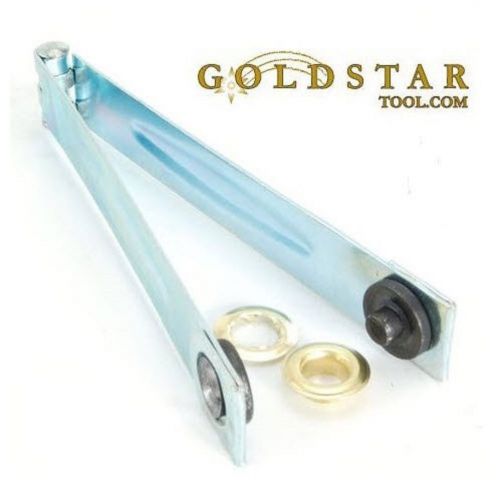 Grommet Repair Kit - Tarp/Tent Grommets Tool +10 Brass Plated 3/8&#034; Grommets usa