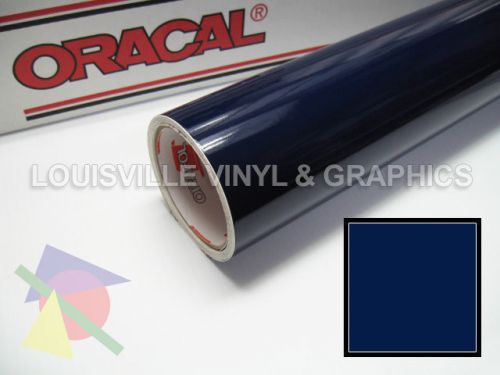 1 roll 24&#034; x 5 yds steel blue oracal 651 sign &amp; graphics cutting vinyl for sale
