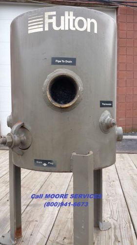 Fulton boiler blow down tank separator parts equipment steam tanks return for sale