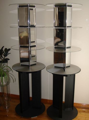 COMMERCIAL CUSTOM-MADE JEWELRY DISPLAY STANDS 65&#034; x 20&#034; - Lot of 2