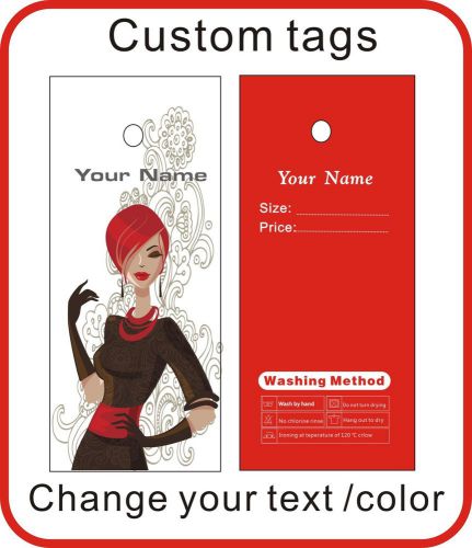 custom fashion clothes tags,print your logo on tags 300gsm  500PCS/lot N5