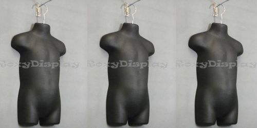 Buy 1 get 2 free children mannequin torso dress form #ps-c225bk-3pc for sale