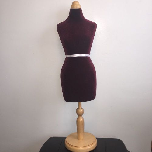Mini Female Mannequin Form 26&#034; Tall for Display (Burgandy)