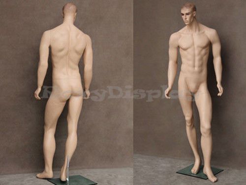 Male Fiberglass Realistic Mannequin with Molded Hair Dress From Display #MZ-WEN1