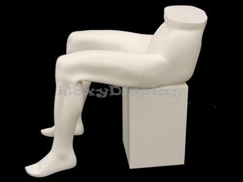 Male fiberglass mannequin legs with a stool #md-slegm for sale