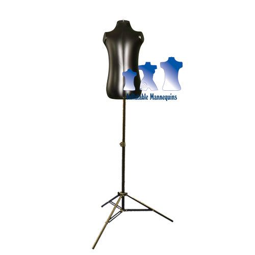 Inflatable Toddler Torso, Black and MS12 Stand