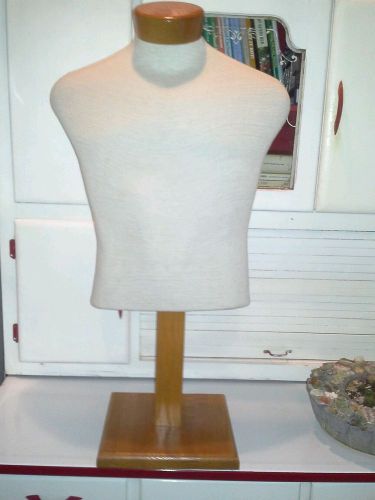 Male Form fabric and wood. Adjustable Base