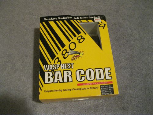 WASP NEST BAR CODE BUSINESS EDITION FOR WINDOWS 2000/ME/XP/NT *NEW CONDITION*