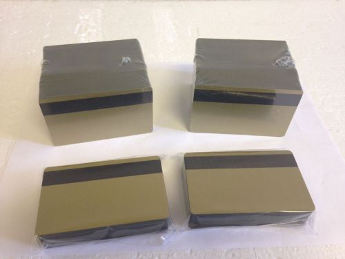250 Gold PVC Cards - HiCo Mag Stripe 3 Track - CR80 .30 Mil for ID Printers