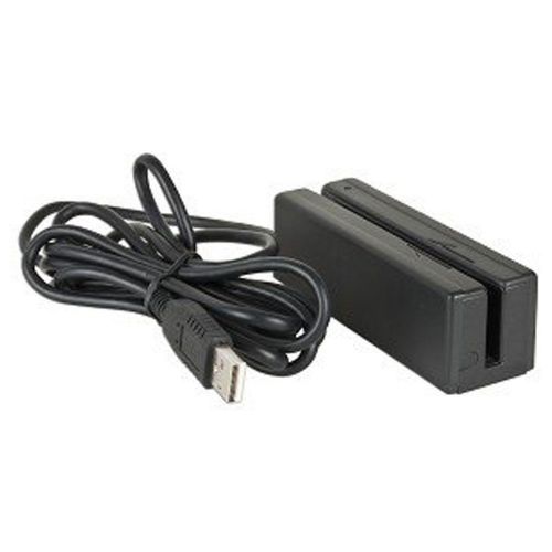 USB Magnetic Credit Debit Card Reader Swiper POS ID Point of Sale Retail (Black)