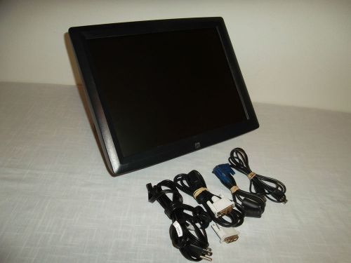 Elo et1522l touchscreen pos/retail 15&#034; lcd monitor ser dvi vga usb audio e082911 for sale