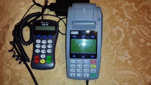 First data fd50ti credit card terminal w/fd-10 pin pad for sale