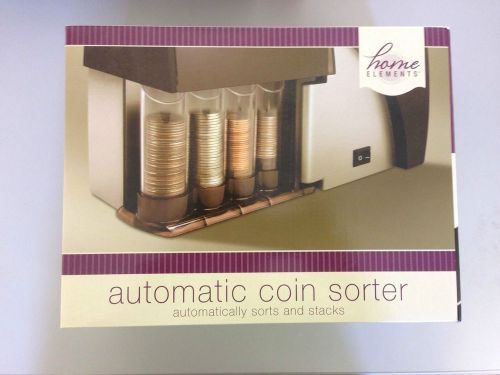 NEW &#034;Home Elements&#034; Automatic coin sorter