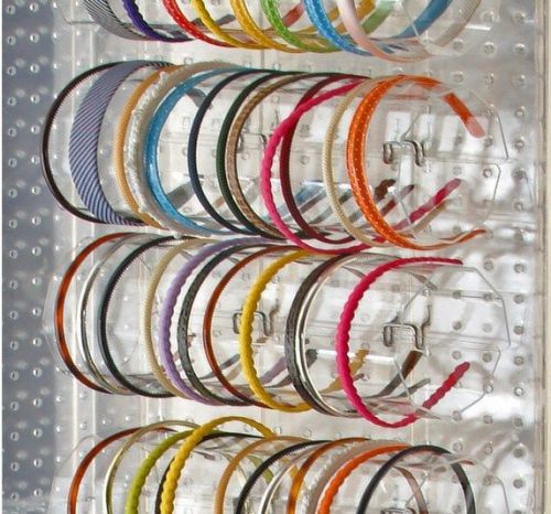 Count of 4, 11.75&#034; wide Acrylic Headband Holder Display for Counter