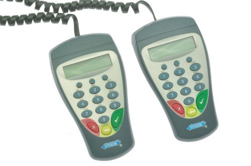 Lot of (2) Hypercom PinPad S9 Point of Sale keypad w/ Interface Cable 010228-122