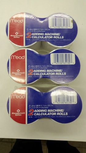 Mead Calculator Roll,(3)- 2 packs (65130) Total of six