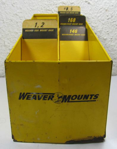Weaver Mount Olin Scope Mounts Sporting Goods Dept. Store Display Rack &amp; Cards