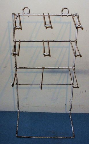 Vintage White Wire Counter Display Rack from the 80s