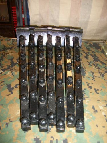 17 1/2&#034; black down slant arm with 7-balls, lot of 7 for sale