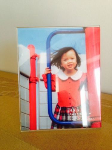 12Acrylic 4&#034; x 5&#034; Slanted Picture Frame Holders